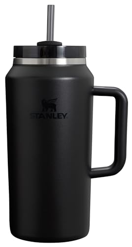 Image of Stanley Quencher H2.0 Tumbler with Handle & Straw 64 oz | Flowstate 3-Position Lid | Large Capacity for Travel & Sports | Insulated Stainless Steel Cup | BPA-Free | Black 2.0