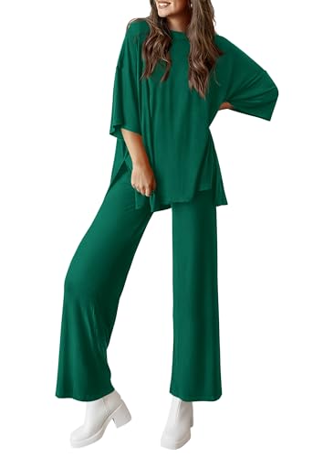 PRETTYGARDEN Two Piece Sets For Women Summer Fashion Lounge Matching Set 2025 Travel Vacation Airport Outfits Clothing