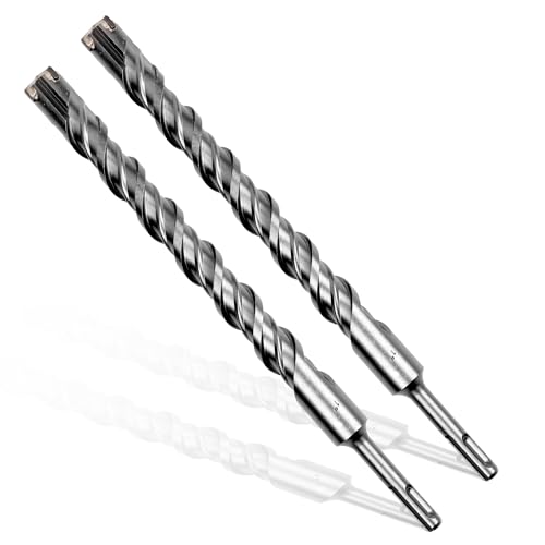 BECOLLO 1x12 SDS-Plus Rotary Hammer Drill Bit 2-Pack