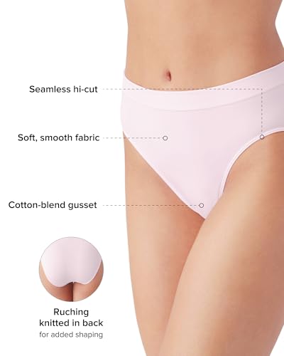 Image of Wacoal Women's B-Smooth Seamless Full Coverage Hi-Cut Brief Panty, 834175