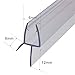 Frameless Shower Door Sweep Shower Door Bottom Seal for 1/4