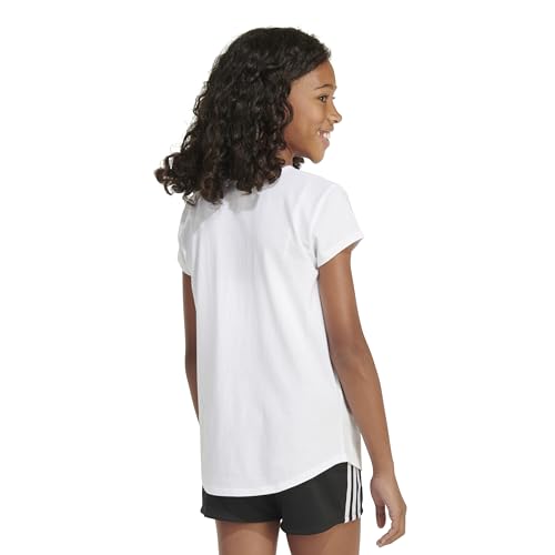 Image of adidas Girls' Short Sleeve Scoop Neck Tee T-Shirt