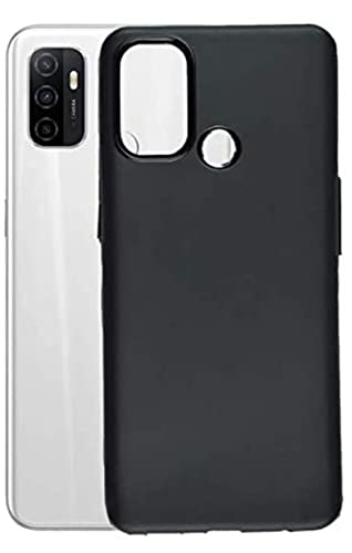 Image of Mobile Back Cover Case for Oppo A33 (2020) (Silicone Case|CameraProtection|Black SC1510)