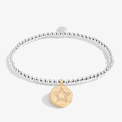 Joma Jewellery A LITTLE FRIENDS LIKE YOU ARE FAR AND FEW Silver and Gold Bracelet | 17.5cm stretch - Image 4