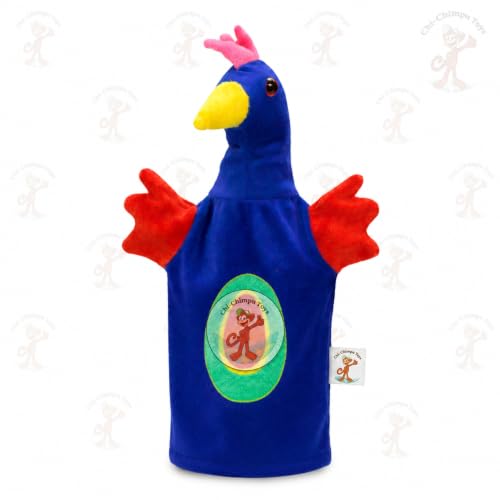 Image of Peacock Hand Puppet for Kids | Soft Plush Animal Puppet | Storytelling, Role Play, Preschool Learning Toy | Interactive Educational Puppet for Boys & Girls