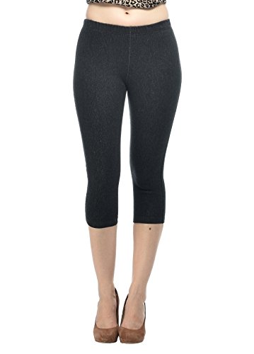 Image of Frenchtrendz Women's Cotton Modal Spandex Stretchable Slim Fit Jegging Capris