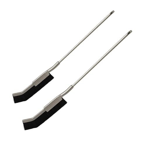 2pcs Stainless Steel Long-Handle Brush