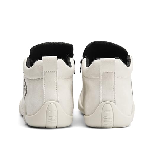 Men's Leather Sneakers Ankle Chukka Boots Slip On Lightweight Breathable Casual Shoes3