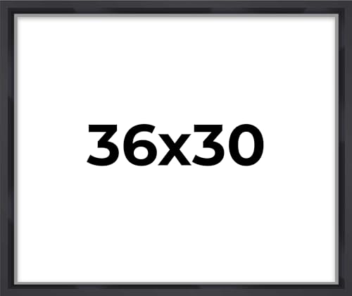 30x36 Shadow Box Frame Contemporary Black | 3/4" Depth of Usable Space| Interior Size 30x36 or 36x30 Inches| UV Resistant Acrylic, Acid-Free Backing, Wall Hangers | Made in USA