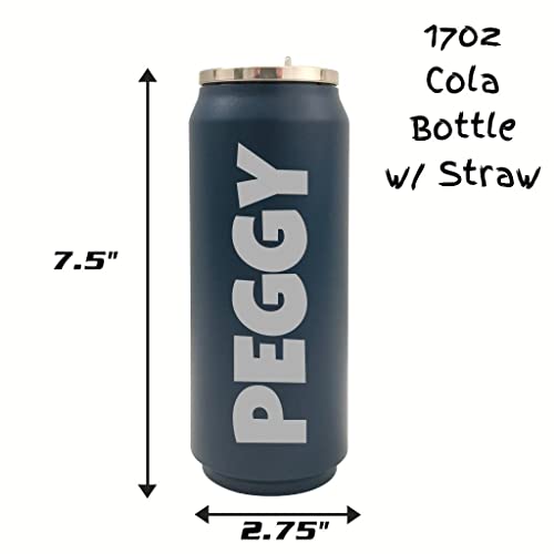 Three Drops Of Life Personalized Tumblers, Customized Text Designs, Fits In Car Cup Holders, Bpa Free (17Oz - Cola, Navy Blue) #TOP1