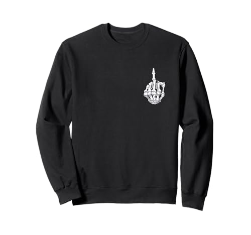 Squelette doigt d'honneur amusant pour Halloween - Cadeau pour adulte Sweatshirt