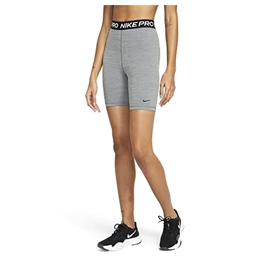 Nike Pantalones cortos de compresión Pro para mujer, Gris humo, S