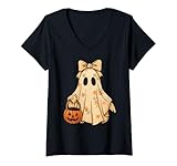 Photo Gallery donna zucca di halloween fantasma boho floreale crochet uomini donne bambini maglietta con collo a v Photo Gallery donna zucca di halloween fantasma boho floreale crochet uomini donne bambini maglietta con collo a v