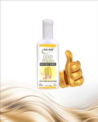 SWISS GOLD Instant Jewellery Cleaning Liquid 50ml | Jewellery Cleaner & Shiner for Silver, Gold, Diamond, Gemstones Articles | Removes Tarnish, Restores Sparkle Shine | Safe Formula - No Loss (Combo)