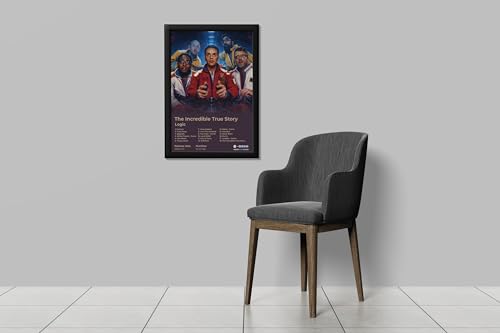 Image of BLINKART logic - The Incredible True Story Wall Photo Frames | Wall Art for Bedroom, Living Room, Studio or Office | Album Cover Print with Spotify Song Link QR Code | Gift for Fans - 8x12 In