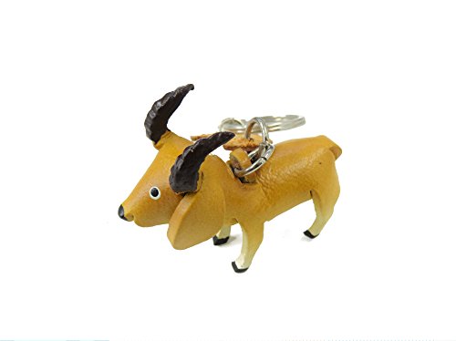 本革 CrazyCatのキーホルダー