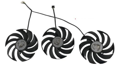 グラフィックカードファン、2ボールベアリング、PLD10010B12HH、MSI用GeForce RTX 3090 Ti RTX3090Ti GAMING X TRIO用、GPUビデオVGAクーラー冷却(1 Set Triple Fan)