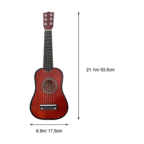 Kids Toys Generic 21Inch Acoustic Guitar Mini Guitar Musical Instrument Wooden Craft For Beginner Children (Coffee) Girl Toys #TOP2