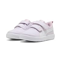 PUMA COURTFLEX V3 V PS, Zapatillas, Lilac Frost White-Rose Mauve, 30 EU