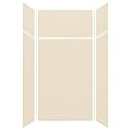 Transolid EWKX483696-38 Expressions 6-Panel Shower Wall Kit with Extension, 36-in L x 48-in W x 96-in H, Bisque
