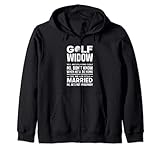Photo Gallery golf vedova divertente golfing golfer moglie felpa con cappuccio Photo Gallery golf vedova divertente golfing golfer moglie felpa con cappuccio