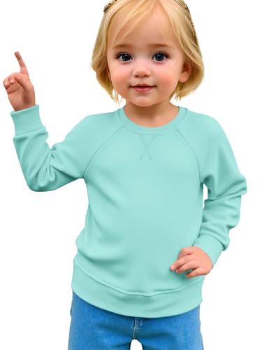 Pull fille col rond facile à enfiler pour tout-petits et enfants 2-10 ans