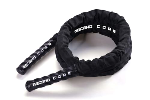 Cuerda de Batalla Ascendcore, Resistente y Duradera, Mangos Antideslizantes