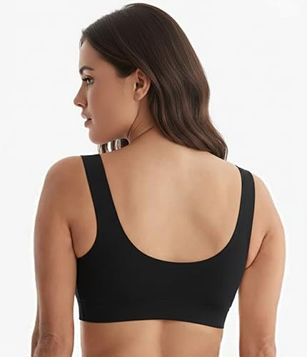 DClub Comfort Revolution Seamless Bra Easy lite Full-Coverage Wireless Everyday Bra with CloudSoft Comfort with Removable Pad.