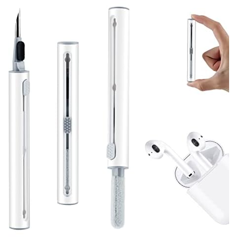 Nertpow Cleaner Kit for Airpods Earbuds Cleaning Pen Bluetooth Headphone Case Cleaning Tool Airpods Pro 1 2 3 iPhone Camera Etc Ear Wax Cleaner Cover