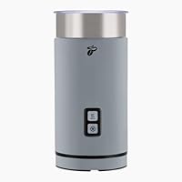 Tchibo Elektrischer Milchaufschäumer, Antihaftbeschichtung, warmer und kalter Milchschaum, 130 ml Fassungsvermögen, für Latte Macchiato, Cappuccino und Kakao, Grau