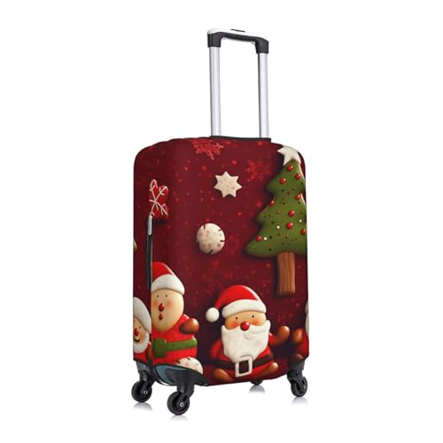 Travel Luggage Cover Fashion Suitcase Protector Happy Christmas Spandex Baggage Covers Washable Suitcase Covers Anti-Scratch Luggage Cover Protectors Fits 18-32 Inch Suitcases X-Large2