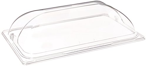 Winco Polycarbonate Dome Flip Cover, Full Size, Medium, Clear