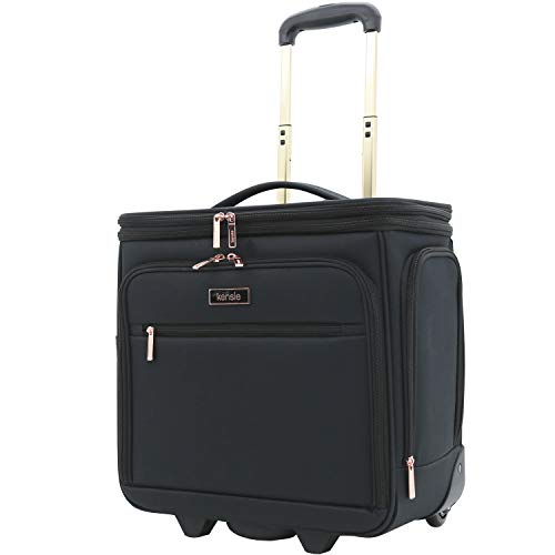 kensie 16" Walker Under Seat Carry-On Luggage, Black