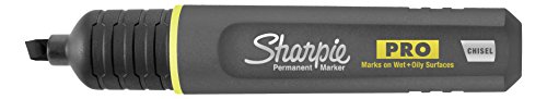 Image of Sharpie Pro Permanent Marker, Medium, Chisel Tip, Black, 4-Count Marker (2018334)