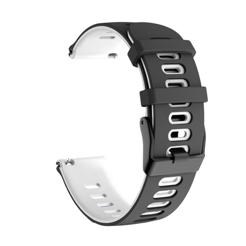 Garmin用ループストラップ Forerunner 570 265 55 255 245 Music用 vivoactive 6 5/Venu 3 2Plusバンド シリコン 20mm 22mm ウォッチバンド ブラック ホワイト 20mm