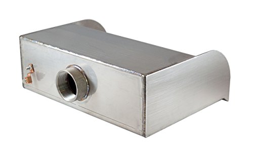 Picard 12" Cascading Scupper Spillway Trough Wall Mount For Pools, Ponds, Fountains & Water Features - Stainless Steel #TOP2
