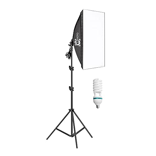 Kit de iluminação para fotografia T-Photo Softbox com equipamento de estúdio fotográfico contínuo co