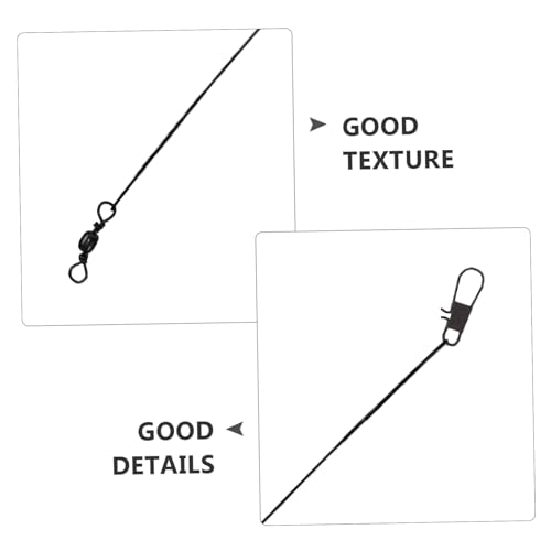 BESPORTBLE Fishing Leader Wire Bite Steel 50 unidades miniatura 7