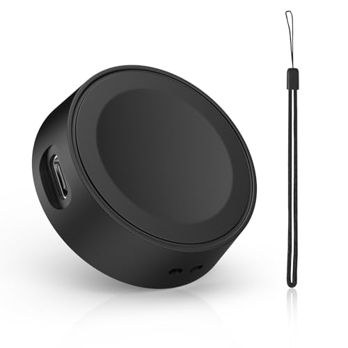MoKo Cargador Portátil para Apple Watch,Adaptador de Carga Magnético para iWatch Series 10 9 8 7 6 5 4 3 2 1,SE,SE2,Ultra,Ultra2,Base de Carga Rápida 5V/1A con Puerto USB-C y Cordón Antipérdida, Negro
