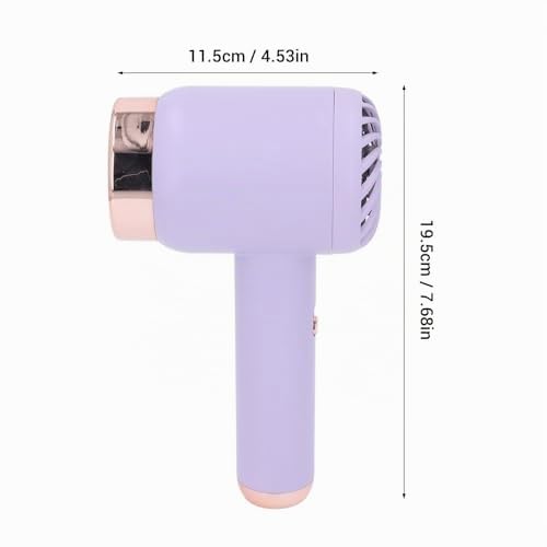 Asciugacapelli Ionico Senza Fili, Asciugacapelli Ricaricabile Tramite USB a Caldo Freddo, Piccolo Asciugacapelli Portatile Ad Asciugatura Rapida per Viaggi in Dormitorio, Salone