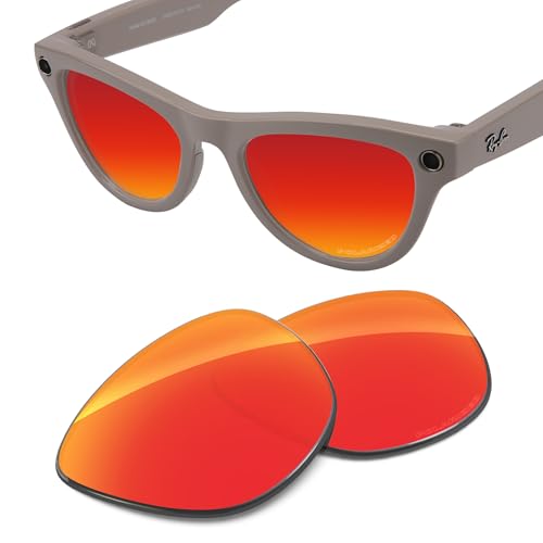 Image of Replacement Lenses Compatible with RayBan Meta Skyler RW4010 52mm AI Glasses, UV Protection, Transition