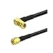 Produktbild Eightwood 3G 4G Antenne Kabel SMA Adapter Kabel SMA Stecker rechtwinklig zum SMA Stecker Gerade Adapterkabel RG58 15cm 2 Stücke für SMA WiFi Antenne Handfunkantenne MEHRWEG