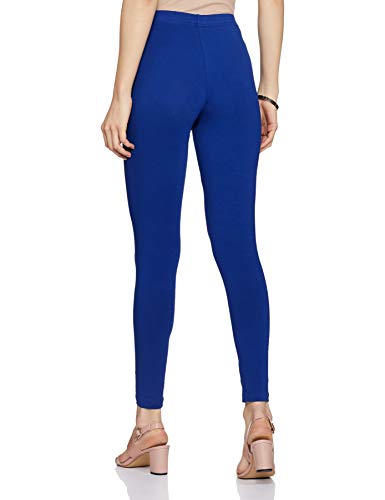 Image of GO COLORS Soft Cotton Stretch Ankle Length Leggings for Women | Breathable