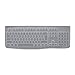 Logitech Cover protettiva per tastiera K120 e scrivania MK120, in silicone resistente, a prova di liquidi, ultrasottile, traslucido - bianco