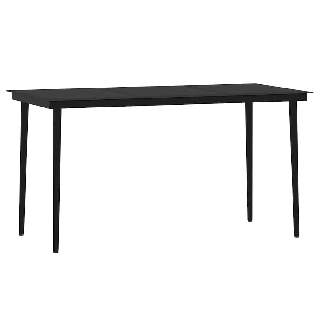 Malowana proszkowo stalowa rama szklany blat wodoodporny rattan PVC 7