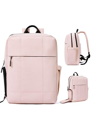 CLUCI Quilted Laptop Backpack Bundles with Wristlet Wallet for Women2