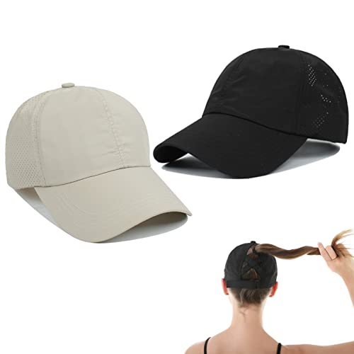 Image of Quick Dry Fit Baseball Cap - Water Repellent Sun Hat for Fishing, Running, Hiking, Golf, Surfing, Sailing, Boating