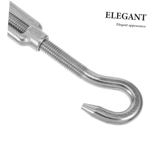 Tensor para cables de acero inoxidable con cuerpo abierto, tornillo de aparejo para tensión en cables y cuerdas, diseño fácil de usar para instalación de vela de sombra, conector de alta resistencia miniatura 3