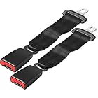 Lmuwecno 2P Shoulder Seatbelt Pad,Tactical Belt Extender Replacement Parts,Black-14IN