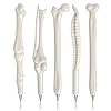 Slivercolor Knochen Design Form Schwarz Tinte Kugelschreiber für Krankenschwester , Künstler, Schule,Geburtstagsgeschenk, Briefpapier Geschenk, verrückte Studenten Geschenk, 0.7mm schwarz